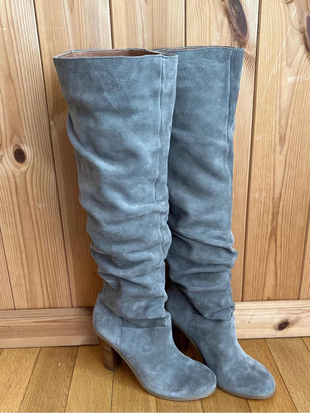 Very Volatile Suede Slouch Knee-High Boots Women